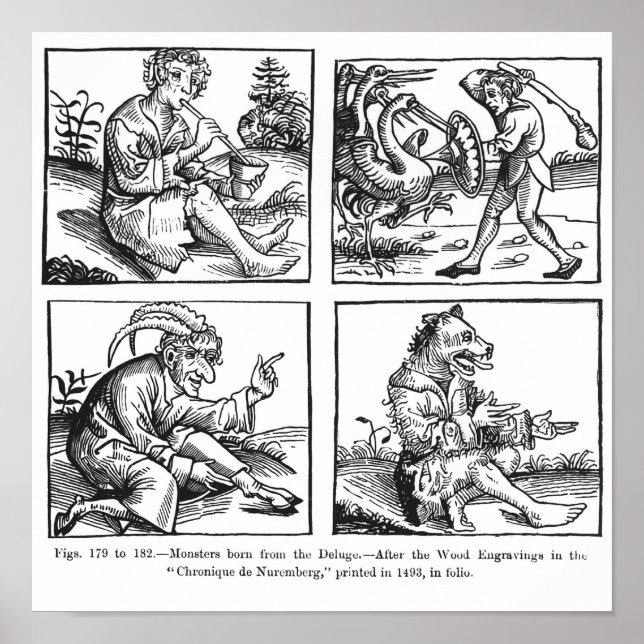 Monsters born from the Deluge Poster (Front)