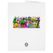 Monsters Cute Characters Halloween Pattern  (Back)