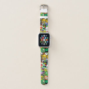 Monsters Cute Characters Halloween Pattern Apple Watch Band