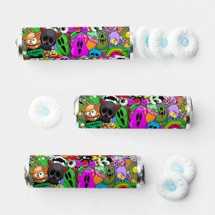 Monsters Cute Characters Halloween Pattern Breath Savers® Mints