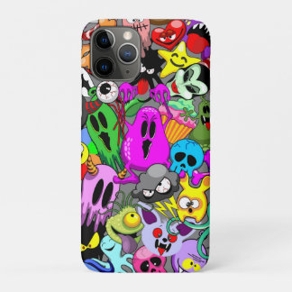 Monsters Cute Characters Halloween Pattern iPhone 11 Pro Case