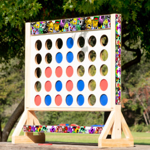 Monsters Cute Characters Halloween Pattern Fast Four