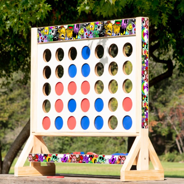 Monsters Cute Characters Halloween Pattern  Fast Four (Lawn)