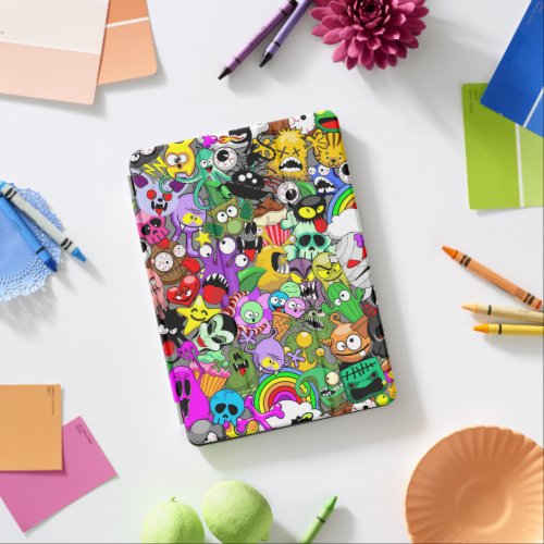 Monsters Cute Characters Halloween Pattern  iPad Air Cover