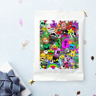 Monsters Cute Characters Halloween Pattern  Margarita Drink Mix
