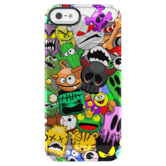 Monsters Cute Characters Halloween Pattern Clear iPhone SE/5/5s Case