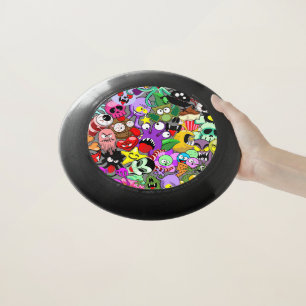 Monsters Cute Characters Halloween Pattern  Wham-O Frisbee