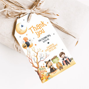 Monsters Halloween Costume Birthday Favor Tags