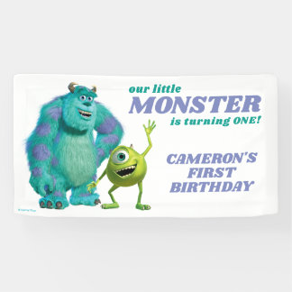 Monsters Inc. 1st Birthday Banner