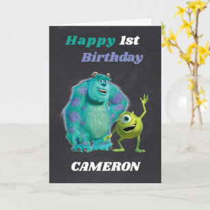 Monsters Inc. 1st Birthday Card