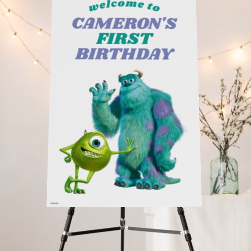 Monsters Inc 1st Birthday Foam Board