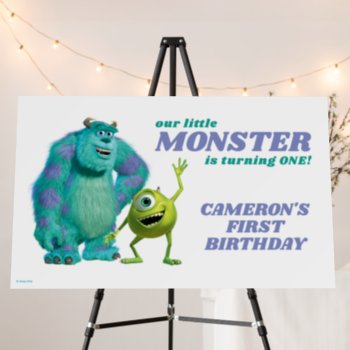 Monsters Inc. 1st Birthday Foam Board by disneypixarmonsters at Zazzle
