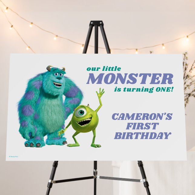 Monsters Inc. 1st Birthday Foam Board (In Situ (Stand))