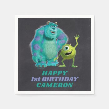 Monsters Inc. 1st Birthday Napkins by disneypixarmonsters at Zazzle