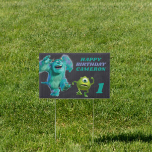 Monsters Inc. 1st Birthday Sign