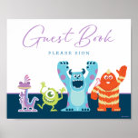 Monsters Inc. Baby Shower Guest Book Sign at Zazzle