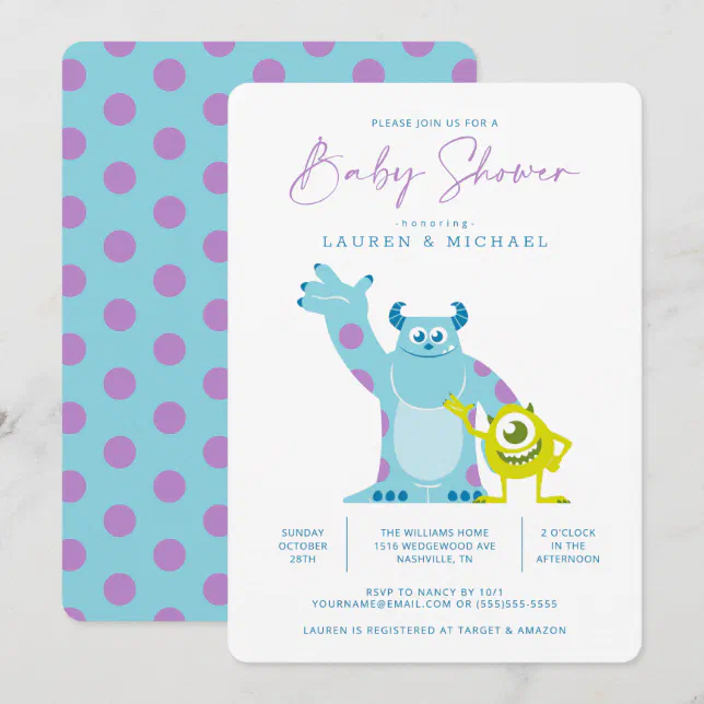 Monsters Inc. Baby Shower Invitation | Zazzle
