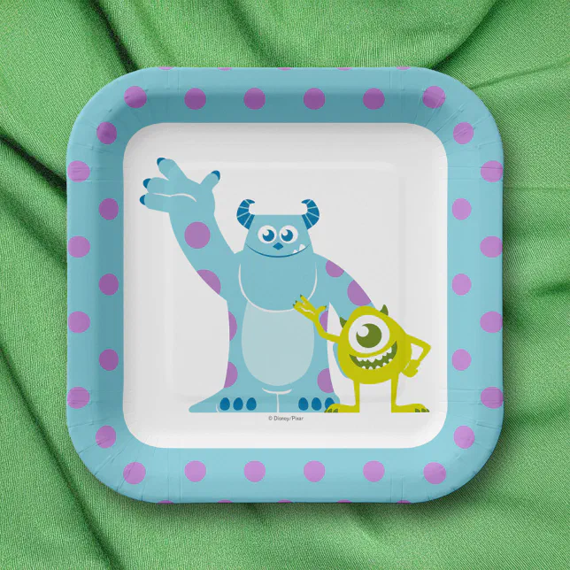 Monsters Inc. Baby Shower Paper Plates