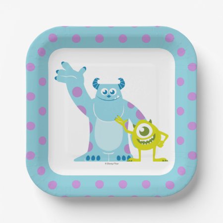 Monsters Inc. Baby Shower Paper Plates