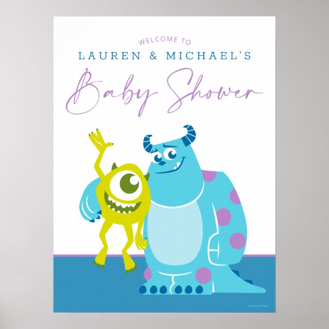 Monsters Inc. Baby Shower Poster (Front)