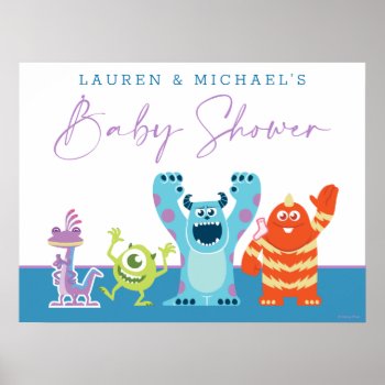 Monsters Inc. Baby Shower Poster by disneypixarmonsters at Zazzle