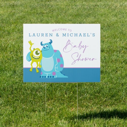 Monsters Inc Baby Shower Sign