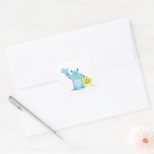Monsters Inc. Baby Shower Square Sticker