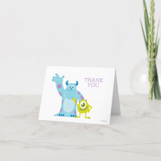 Monsters Inc. Baby Shower Thank You Card