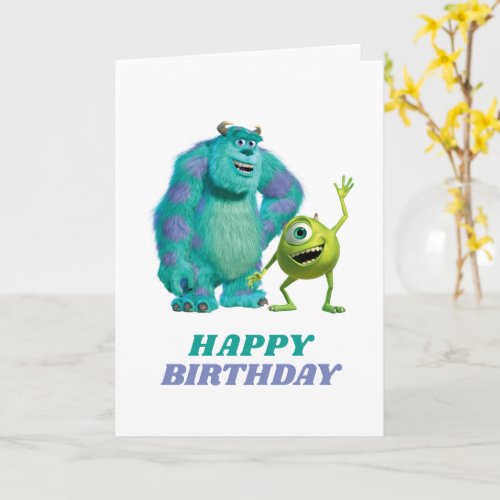 Monsters Inc Birthday Card
