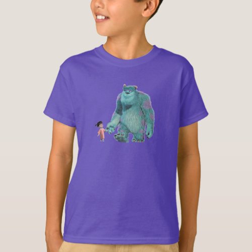 Monsters Inc Boo And Sulley walking T_Shirt