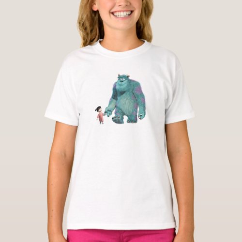 Monsters Inc Boo And Sulley walking T_Shirt