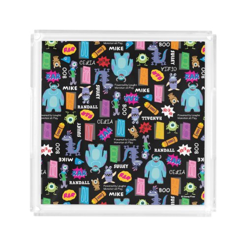 Monsters Inc  Character Pattern Acrylic Tray