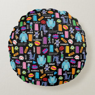 Monsters, Inc. Character Pattern Round Pillow