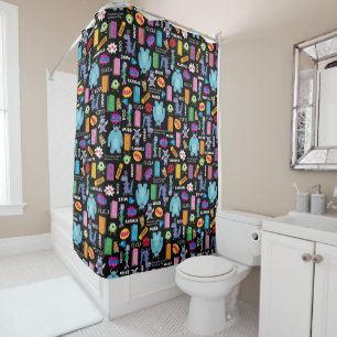 Monsters, Inc.   Character Pattern Shower Curtain