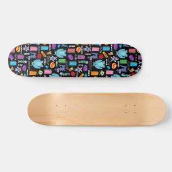 Monsters, Inc. | Character Pattern Skateboard | Zazzle