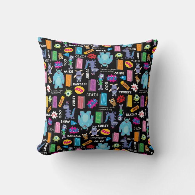 Monsters, Inc. | Character Pattern Throw Pillow (Front)