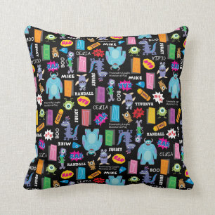 Monsters, Inc. Character Pattern Throw Pillow