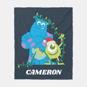 Monsters Inc. Christmas - Sulley & Mike Fleece Blanket