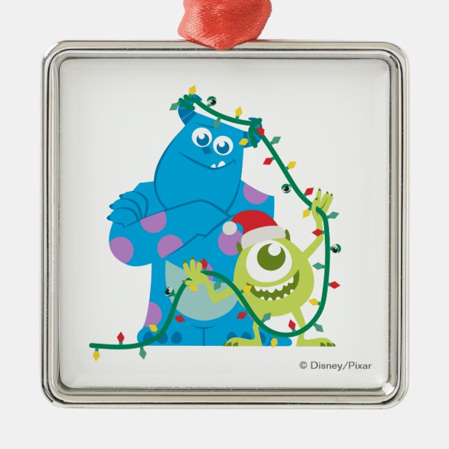 Monsters Inc. | Christmas - Sulley & Mike Metal Ornament (Front)