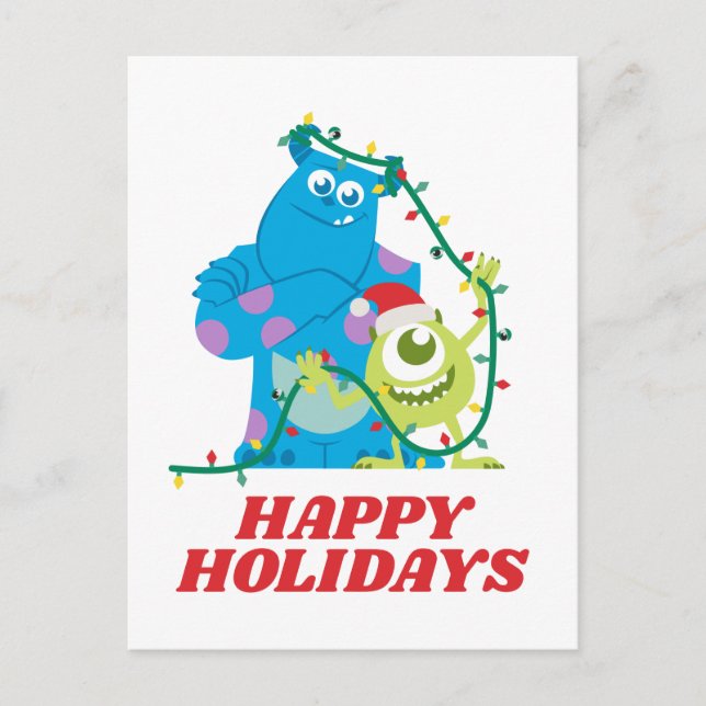 Monsters Inc. | Christmas - Sulley & Mike Postcard (Front)