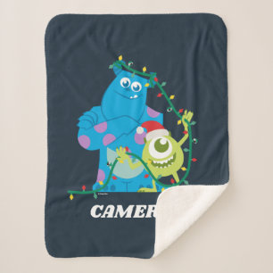 Monsters Inc. Christmas - Sulley & Mike Sherpa Blanket