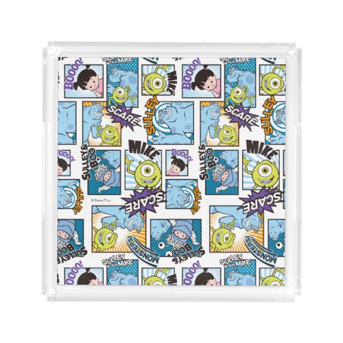 Monsters Inc  Comic Pattern Mania Acrylic Tray