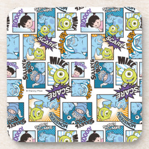 Monsters, Inc.   Comic Pattern Mania Beverage Coaster