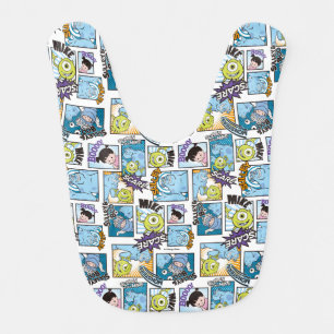 Monsters, Inc. Comic Pattern Mania Bib