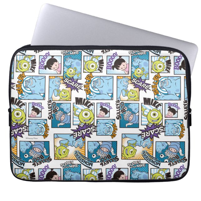 Monsters, Inc. | Comic Pattern Mania Laptop Sleeve (Front)