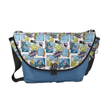 Monsters  Inc. | Comic Pattern Mania Messenger Bag by disneypixarmonsters at Zazzle