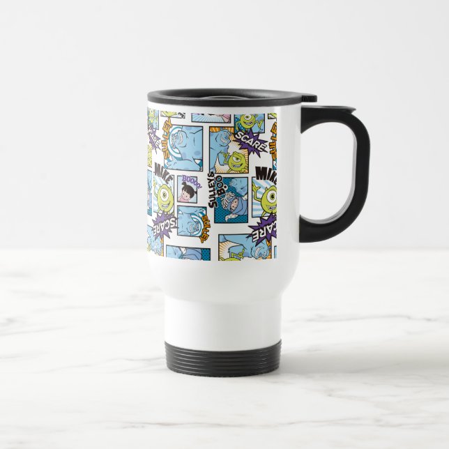 Monsters, Inc. | Comic Pattern Mania Travel Mug (Right)