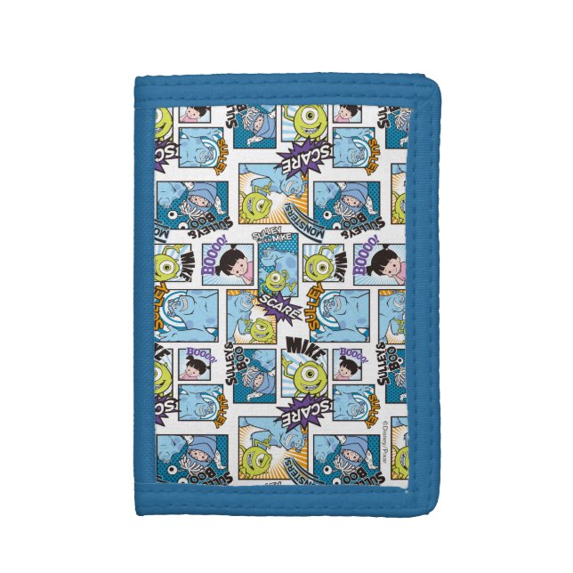 Monsters, Inc. | Comic Pattern Mania Trifold Wallet (Front Vertical)