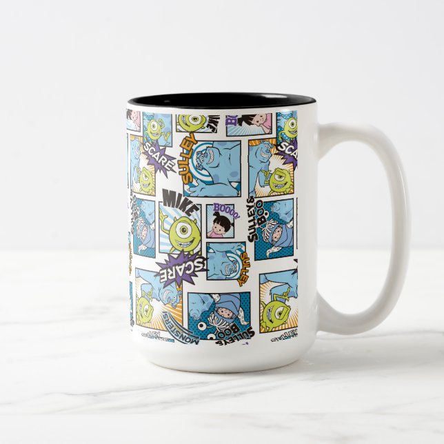 Monsters, Inc. | Comic Pattern Mania Two-Tone Coffee Mug (Right)
