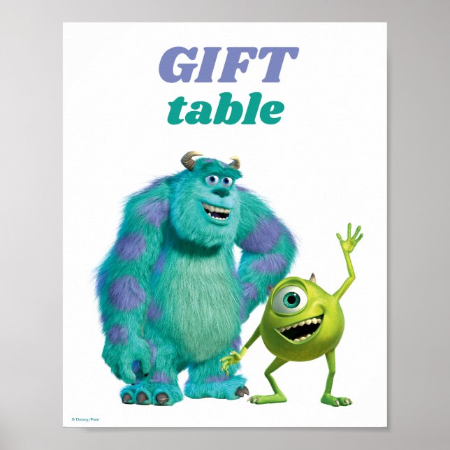 Monsters Inc. Happy Birthday Cards & Gifts Poster (Front)